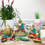 Brass Buddha Figure - Blessing - 15cm