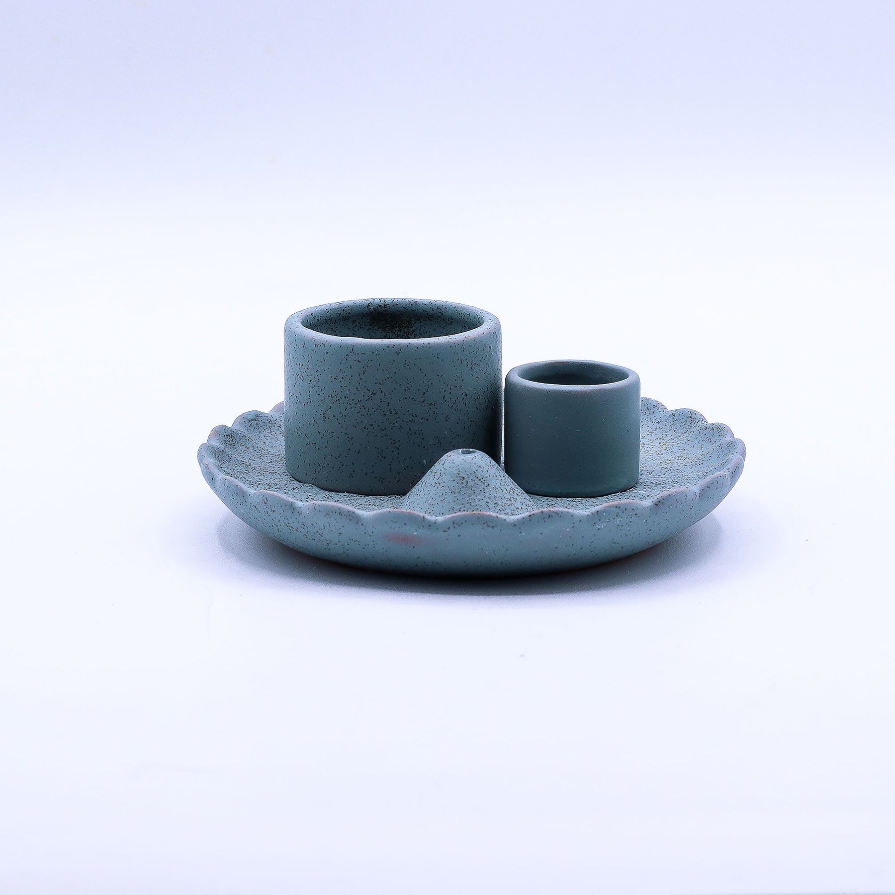 Palo Santo Stick & Smudge Holder - Lotus Flower - Blue