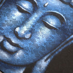 Buddah Painting - Blue Brocade Detail