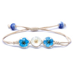 Pressed Flowers - Tri-Flower Braclet