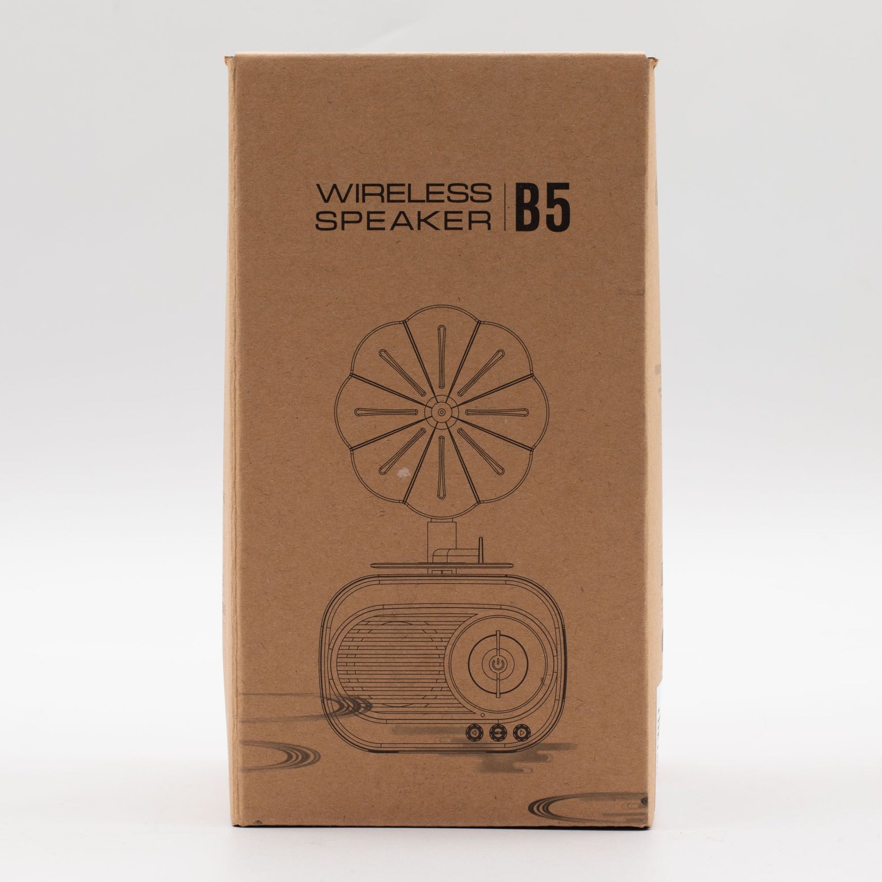 Retro Mini Gramophone Speaker - Bluetooth & FM Radio - 5 watt x 1