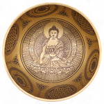 Pure Brass Etched Buddha - Set of 4 - Approx 3.85kg