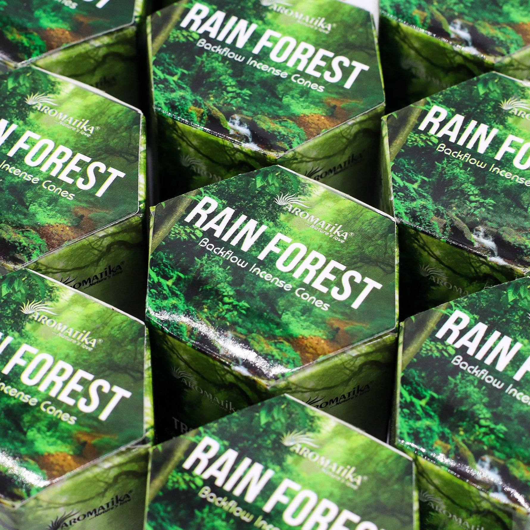 Pack of 10 Masala Backflow Incense - Rain Forest