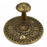 Mushroom Plate  - Brass Effect - Incense Holder