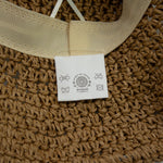 Nomad Sari Floppy Straw Sun Hat - Coffee & Daisies