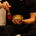 Pure Brass Etched Buddha - Set of 4 - Approx 3.85kg