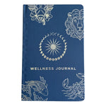 Midnight Blue Wellness Journal - 120 pages - Silver Zodiac