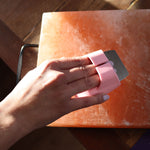 Himalayan Salt Block Cleaning Brush (assorted colours)