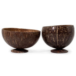 Medium Natural Coconut Bowl on Stand