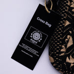 Nomad Sari Jacquard Natural Cross Bag - Desert Loom