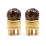 Gemstone Faceted Healing Ball & Stand - Tigereye