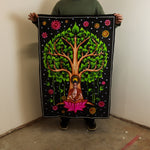 Cotton Wall Art (70x110cm) - Buddha Bodhi Tree