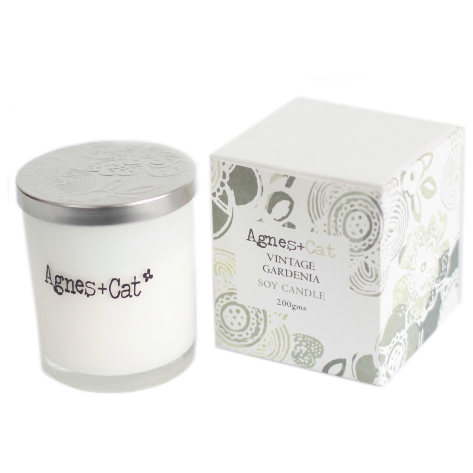 Agnes + Cat Votive Candle - Vintage Gardenia