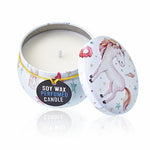 Art Tin Candle - Assorted Design - Unicorns - Moonstone