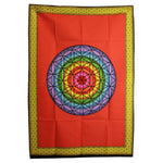 Cotton Wall Art (70x110cm) - Rainbow Flower of Life