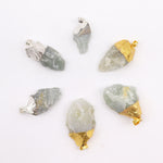 Gemstone Indian Sodalite & Silver Plated Pendants (6 assorted)