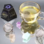 Raw Crystal Gemstone Tea Strainer - Rock Quartz