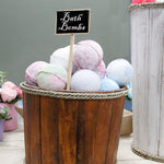 Large Wooden Storage Tub – Brown
