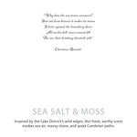 Agnes + Cat Botanical Soy Wax Candle - Seasalt & Moss