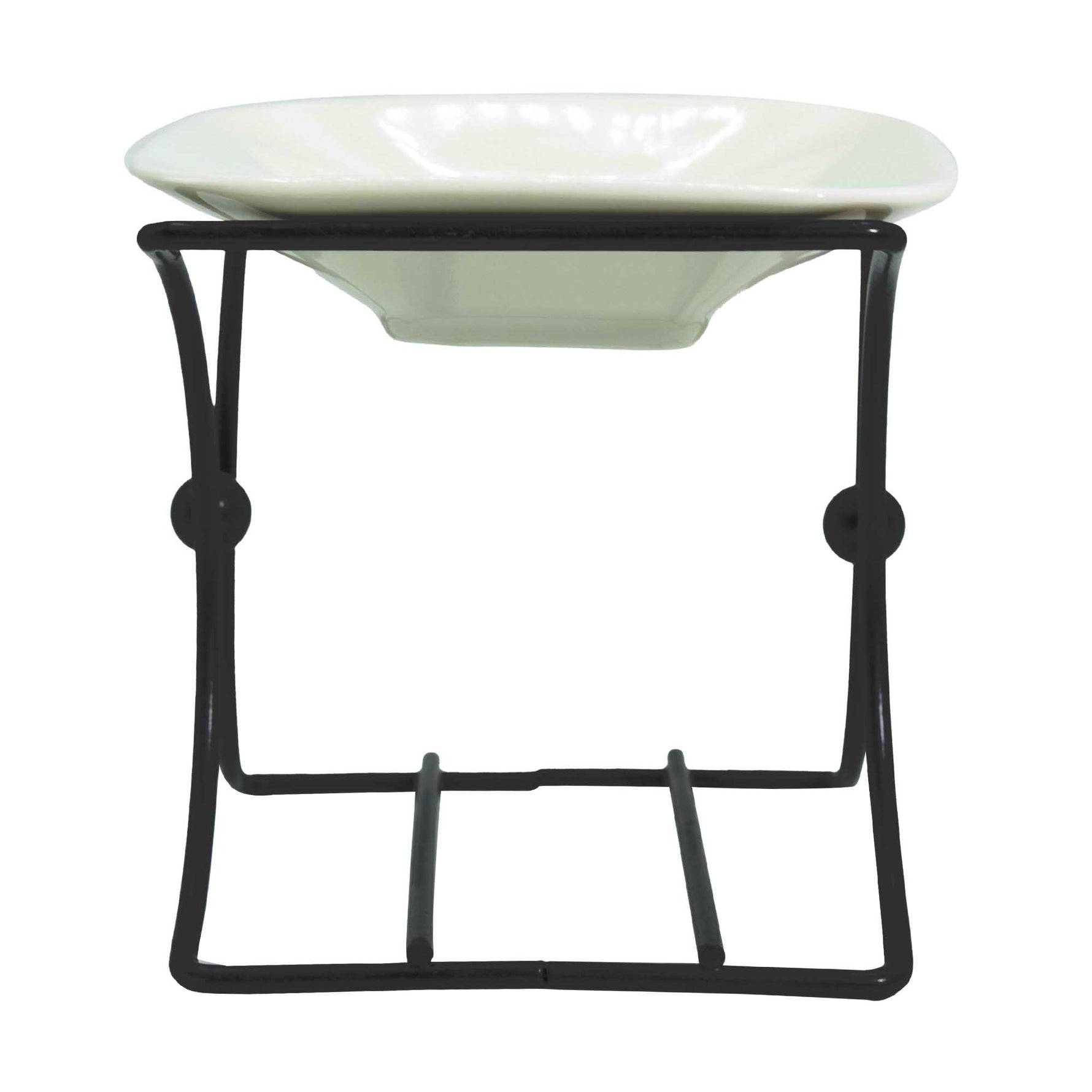 Ceramic & Metal Square Stand