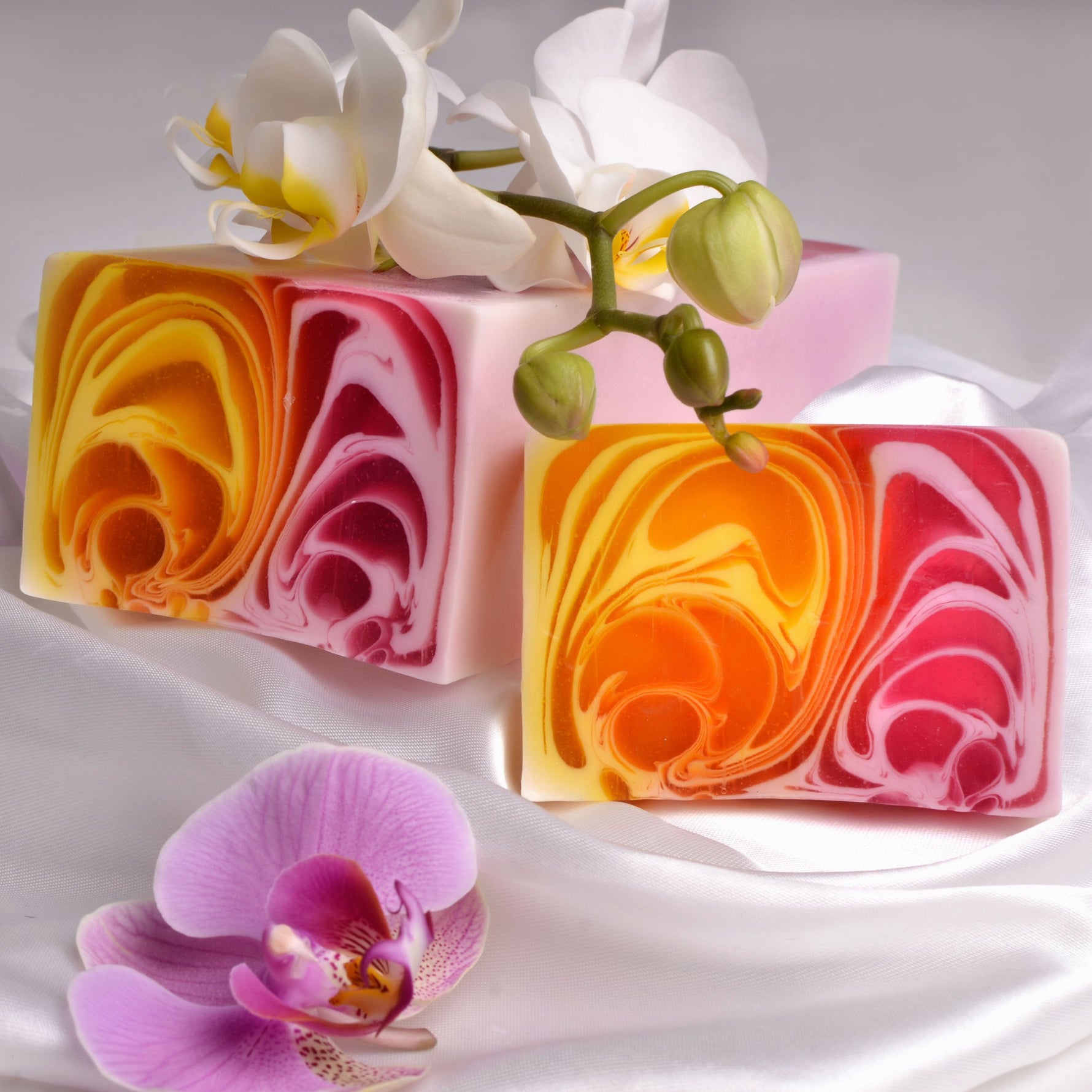 Handcrafted  Soap Loaf  1.2kg  - Orchid