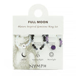 Nymph Spirit Gemstone Ring Set - Full Moon