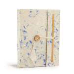 Lokta Mixed Blue Cotton Notebook – Medium (15x12cm) – 45 Leaves