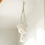 Macrame Pot Holder - Single Small Pot