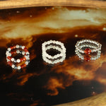 Nymph Spirit Gemstone Ring Set - Love & Flame