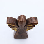 Small Mango Wood Angel - Gold Decor