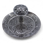 Mushroom Plate  - Silver Effect - Incense Holder