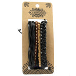 Mens Bracelet Sets - Black & Macho (asst)