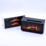 Flame Effect Aroma Diffuser with Birdsound - Black USB - Colour Change