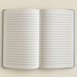 Light Blue Velvet Notebook - 80 pages - Embrace The Journey
