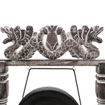 Small Healing Gong in Stand - 25cm - Black