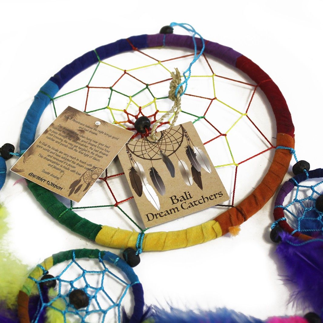 Bali Dreamcatchers - Large Round - Cream/Coffee/Choc