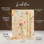 Lokta Mixed Colour Cotton Notebook – Medium (15x12cm) – 45 Leaves