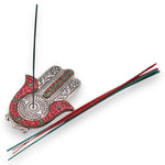Red & Green Small Hamsa Incense Holder