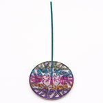 Soapstone Disc Incense Holder - 6 Lucky Elephants