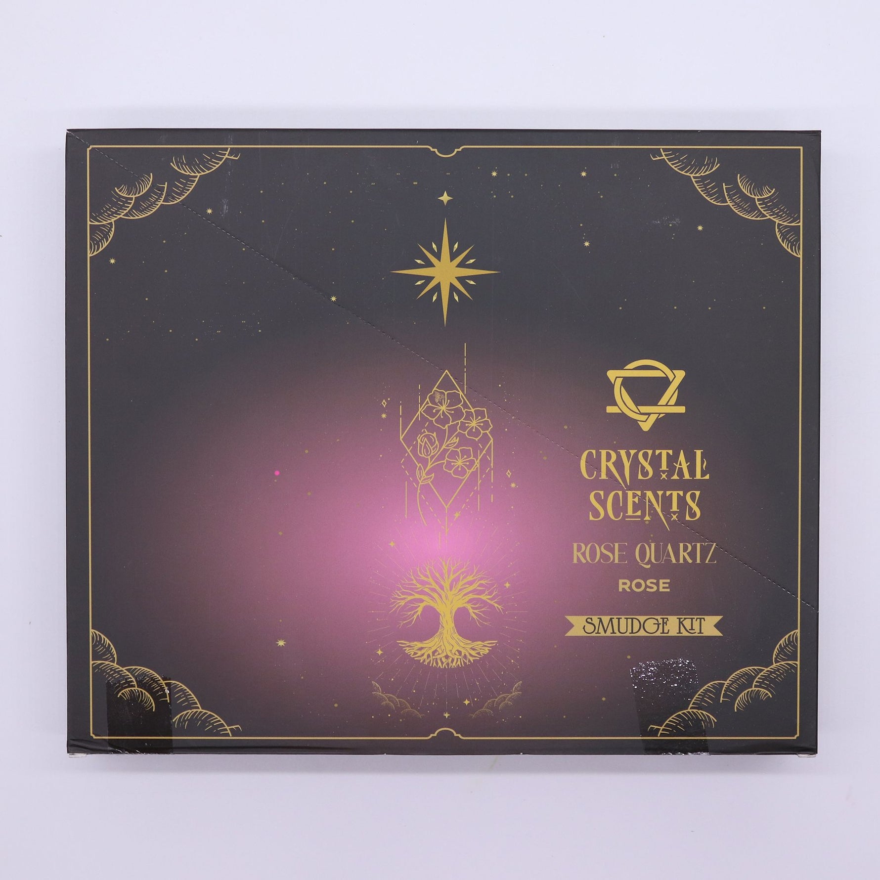 Rose Quartz Crystal Scents Smudge Incense - Rose