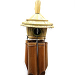 Lrg Round Seagrass Bird Box with Chimes 56x20cm