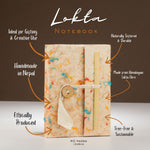Lokta Mixed Colour Cotton Notebook – Mini (12x8cm) – 40 Leaves