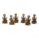 Brass Miniature Gods - Laxmi (22gms)  - 37mm