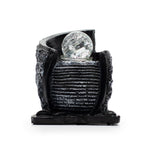 Tabletop Water Feature -15x13x20cm - Water Pot & Crystal Ball