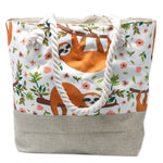 Rope Handle Bag - Sloths