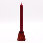 Flip Dinner Candle / Tealight Holder - Vampire Red