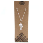Gemstone Guardian Angel Pendant - Rock Quartz