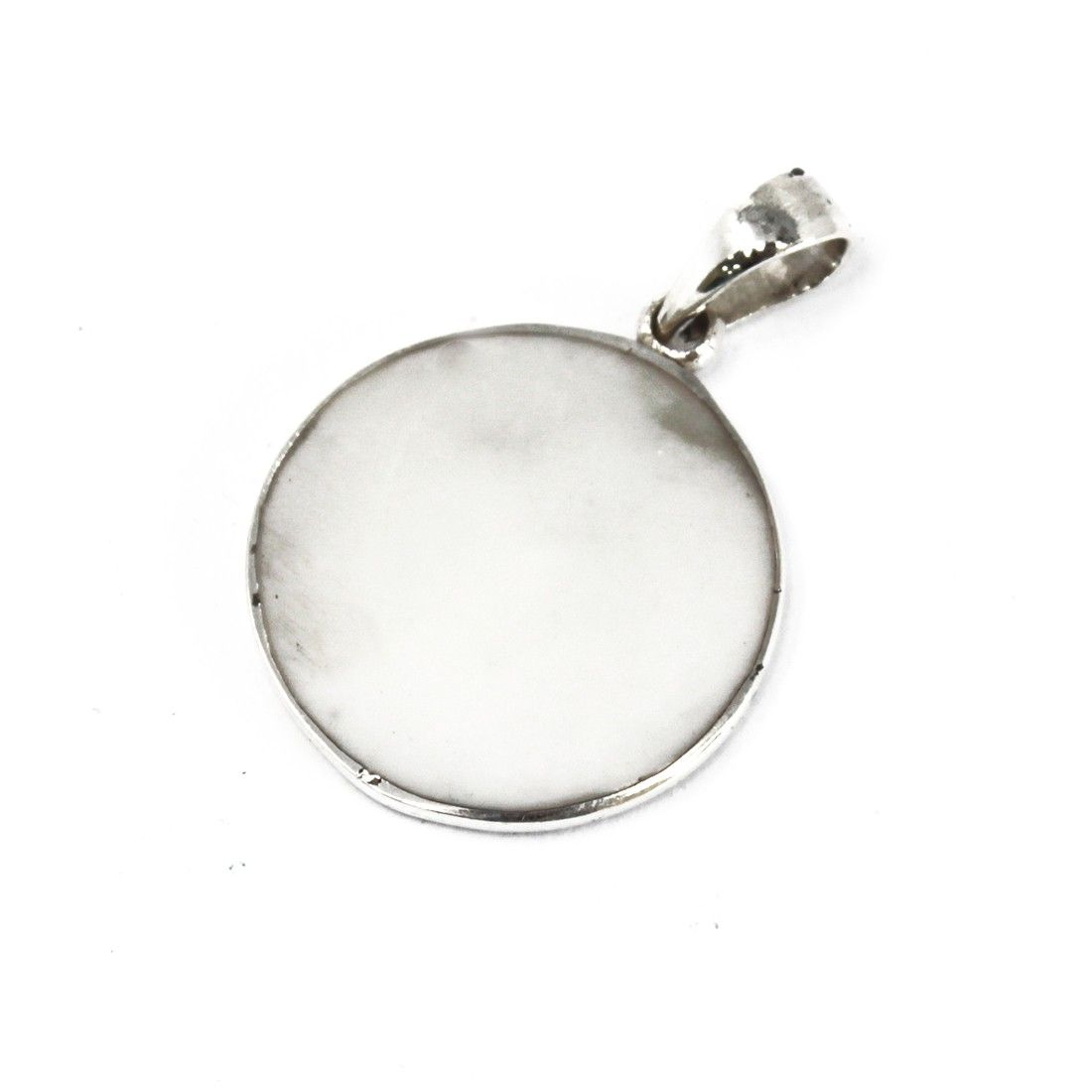 Tree of Life Silver Pendant 30mm - Coral Effect